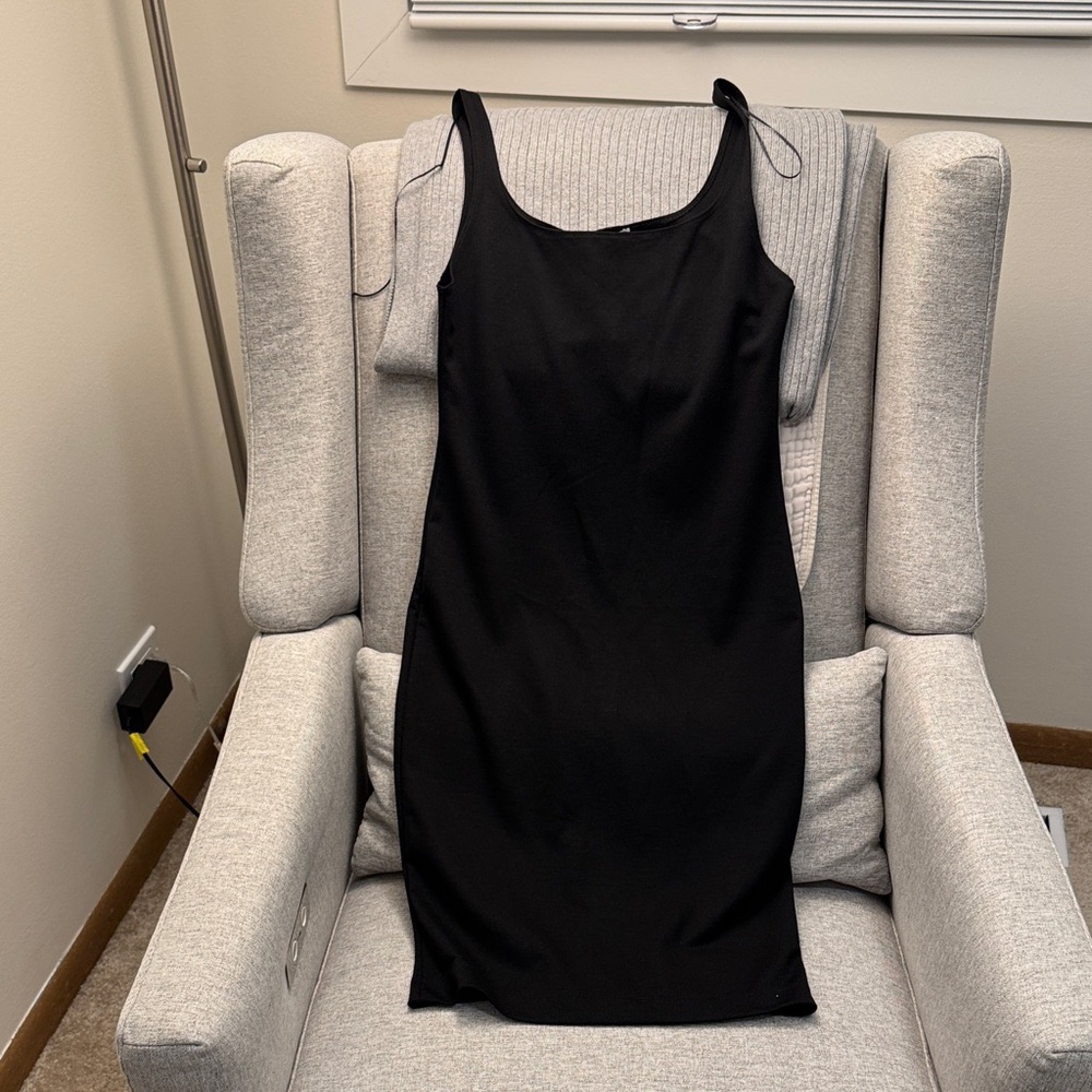 Zara Black midi dress